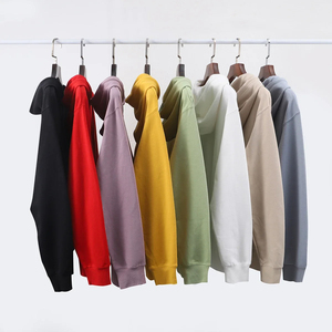 OEM Sample Men 100%Cotton Oversize <b>Stand</b> Collar Pullover Puff Print With Screen Print Heavy <b>Weight</b> Hoodies Sweatshirts hoodies - Product Image 6