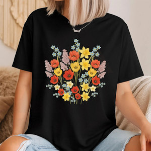 Sweat à capuche pour femme en coton respirant avec doublure en polaire douce, broderie 3D, inspiré de la nature, polaire confortable pour les sorties décontractées - Product Image 1