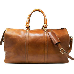 กระเป๋าดัฟเฟิลกันน้ำสำหรับเดินทางของผู้หญิงผู้ชายหนังแท้100% 2026ทำจากโรงงานผลิต - Product Image 2