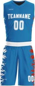 Ensembles de maillots de basket-ball respirants personnalisés pour hommes vêtements de sport en gros impression par sublimation vêtements de basket-ball - Product Image 2