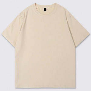 Camisetas de algodón de gran tamaño para hombre de estilo callejero para el verano con etiquetas de bordado de marca personalizadas y servicios de logotipo - Product Image 1