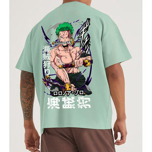 Marque de luxe T-Shirt hommes haute qualité vêtements de rue Dtg imprimer Streetwear Hunter Zoro hommes surdimensionné imprimé T-Shirt - Product Image 4