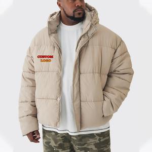 OEM ODM Custom Logo Winter <b>Men</b> Oversized Face Puffer <b>Jacket</b> Outwear <b>Packable</b> Lightweight Puffy Insulated Padded <b>Jacket</b> - Product Image 4