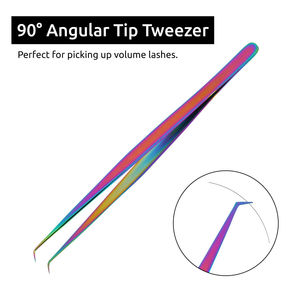 Pince à cils japonaise J1 acier 90 degrés pince à épiler en titane haute qualité meilleure dureté p1s pince à cils parfaite Made I PAkistan - Product Image 5