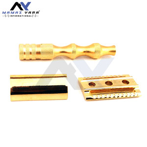 Maquinilla de Afeitar Clásica de Doble Filo, Maquinillas de Afeitar de Seguridad Resistentes con Mango Corto para Hombre, Afeitado en Húmedo, Logotipo Personalizado Intercambiable - Product Image 6