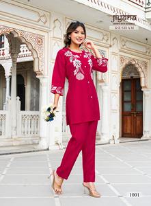 ชุดปักลายผ้าแนวตั้งสำหรับผู้หญิงลาย kurta/kurti Co-Ord Maruti แฟชั่นมีความต้องการสูงสีแฟนซีมีสไตล์ดั้งเดิม - Product Image 6