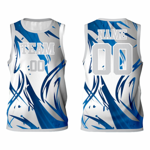 Uniforme de Baloncesto de Talla Grande para Entrenamiento, Transpirable y Duradero, 100% Poliéster, Personalizable con Nombre de Equipo, Directo de Fábrica OEM - Product Image 5