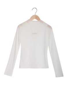 Elegante blusa de estilo Vintage para mujer cuello redondo manga corta logotipo personalizado decorado Sexy verano Slim Fit camisetas transpirables - Product Image 4