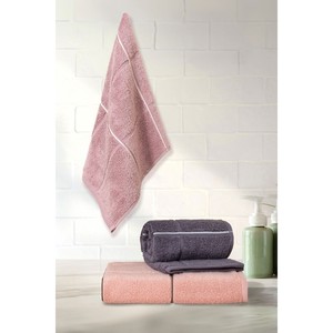 Varol 30x50cm Square Series Micro Cotton 3-Piece Quick-Dry Skin-Friendly <b>Bath</b> and Face <b>Towel</b> <b>Set</b> for Home Use - Product Image 2