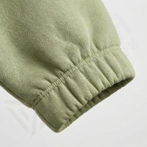 Customized High Quality Women <b>Sweatshirt</b> Stand Collar Long Sleeve Half <b>Zip</b> 100% Cotton Hoodies Regular Sports Pants Short Set - Product Image 6