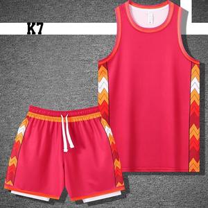 ชุดกีฬาเสื้อบาสเก็ตบอลแห้งเร็วสำหรับเด็กชุดฝึกแขนกุดระบายอากาศสำหรับผู้ใหญ่ - Product Image 4