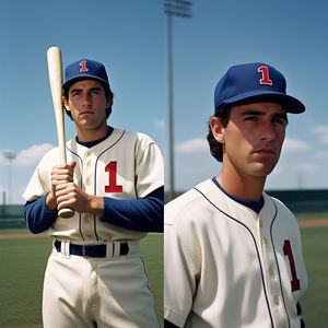 เซ็ตกางเกงใส่เล่นกีฬาเบสบอลคอวีแขนสั้นระบายอากาศได้และพิมพ์ลาย - Product Image 1