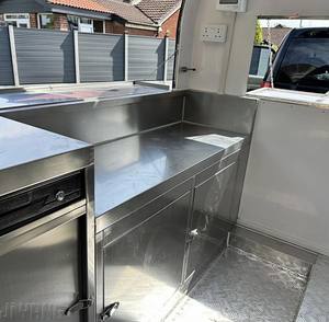 Remolque de Comida Móvil de Aluminio, Carrito de Comida Callejera de Dos Ruedas, Carrito de Catering para Servicio de Comida Rápida al Aire Libre - Product Image 6