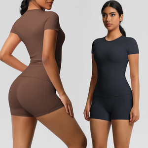 Ropa de Yoga multicolor de alta calidad, ropa de gimnasio transpirable y elástica, conjunto de Yoga para mujer - Product Image 1