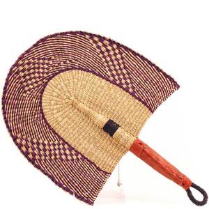 Éventail manuel en bambou et jonc de mer tressé à la main, artisanat populaire, cadeau décoratif pour mariage et usage domestique - Product Image 3