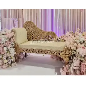 Italian Design Heavy Carved Wedding Couch Classic Bride and Groom Wedding Love Sofa Seat Buy Couple Sofa For Banquet and Wedding