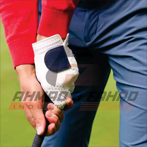 Guantes de golf de cuero Cabretta pakistaní de alta calidad con logotipo personalizado, característica transpirable, fabricados en Pakistán por el propietario de A & F Industries - Product Image 2