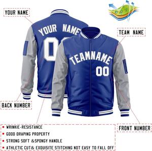 OEM ODM Varsity chaqueta mangas de contraste personalizado nombre del equipo número bordado Universidad Bomber Letterman chaqueta Dropshipping - Product Image 3