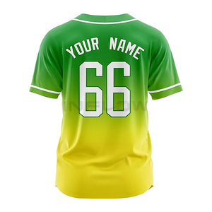 Maillot de baseball vierge en polyester pour sublimation, maillot de softball grande taille pour impression par sublimation - Product Image 2