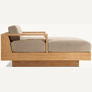 โซฟาออตโตมันไม้สัก สไตล์โมเดิร์น สำหรับใช้งานกลางแจ้ง เหมาะสำหรับใช้งานโดยบุคคลเดียว - Product Image 6