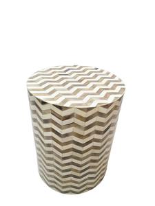 Meuble artisanal indien éco-responsable fait main avec incrustations de os, motif élaboré – Taille personnalisable disponible, pièce de mobilier unique et remarquable - Product Image 4