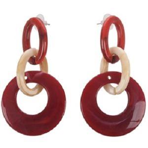 ต่างหูเรซิ่นเคลือบทอง 18k กันน้ำ ทำจากสแตนเลสสตีล ป้องกันการแพ้ สำหรับผู้หญิง ขายส่งจำนวนมาก - Product Image 1