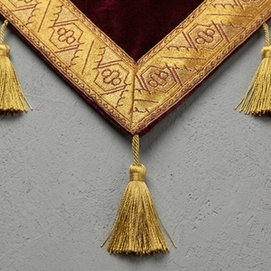 Vestimenta Litúrgica de Terciopelo Granate para Iglesia Ortodoxa, Nabedrennik con Bordado de Lingotes de Oro, Palitsa, Accesorio Litúrgico, Venta al por Mayor - Product Image 5