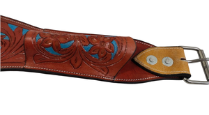 Accesorio de ropa ecuestre personalizable de piel Premium Western Horse Cinch Flank Back Girth para equitación occidental - Product Image 5
