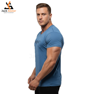 Camiseta Deportiva de Corte Regular Directo de Fábrica, Suave y Cómoda, Material de Buena Calidad a Bajo Precio, Servicios OEM, Camiseta de Gimnasio de Secado Rápido y Transpirable - Product Image 4