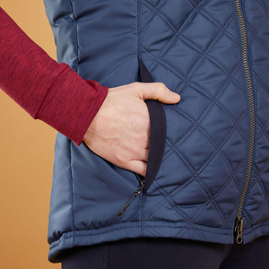 Chaleco acolchado de estilo Formal de invierno para mujer de clase de calidad, chaqueta cortavientos gruesa larga sin mangas con capucha, característica transpirable - Product Image 4