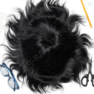 Precio al por mayor 100% cabello humano Remy indio buena densidad estilo recto encaje frontal postizo Mirage tupé para hombres - Product Image 3