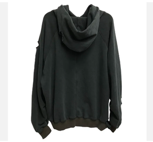 Derniers sweats à capuche thermiques Hip Hop pour hommes conçus sur mesure Vintage Stone Acid Wash avec impression numérique Style vieilli - Product Image 4