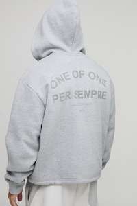 Zip up Crop Bottom Haute Qualité Conception Personnalisée Automne Vente Chaude Hommes Sweats À Capuche Casual 100% Coton Poche - Product Image 2