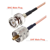 Câble de raccordement RG316 BNC vers UHF, prise mâle vers prise femelle PL259 SO239, câble coaxial d'extension 10CM~20M pour antenne radio TV
