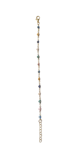 Bracelet en acier inoxydable plaqué pierres de zircon imitation perle DAFNI BIG PAZAR - Cadeau tendance fabriqué à Istanbul - Product Image 2