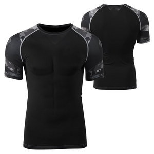 GAF OEM Compression Rash Guard and Shorts Set para hombres utilizados en MMA BJJ Martial Arts Training Quick Dry Rash Guard - Product Image 5