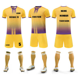 Camiseta de Fútbol Personalizada al por Mayor para Adultos, Sublimada, de Malla, Manga Corta, Secado Rápido, Ligera, Uniforme OEM - Product Image 2