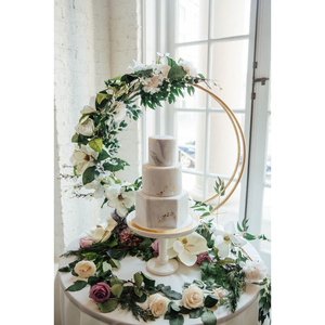 New Round Shape Metal Arch <b>Cake</b> <b>Stand</b> for Decoration Purpose and for Tabletop Home Decor Single Tier Trending Item - Product Image 6