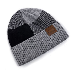 2025 vente en gros Jacquard Beanie Caps haute qualité 100% laine Logo personnalisé adulte coloré hiver Beanie Cap fabriqué au Pakistan - Product Image 2