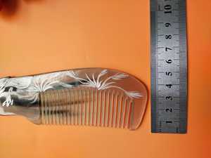 Peigne à cheveux en corne de buffle de qualité supérieure écologique Peigne à poche à dents larges fait à la main Artisanat naturel rustique Religieux moderne - Product Image 6