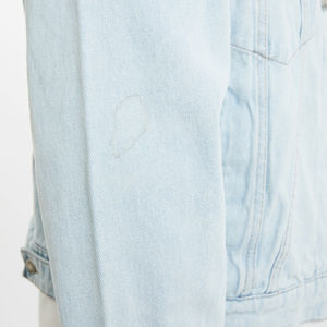 Veste en jean vintage délavée à l'acide pour hommes, vêtements d'extérieur en jean streetwear personnalisés avec finition délavée disponible dans toutes les tailles - Product Image 6