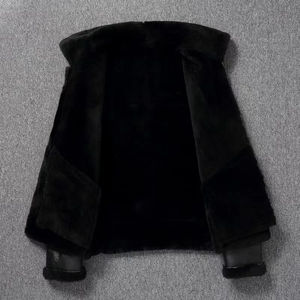 Veste en cuir légère pour homme Veste en cuir durable décontractée et simple pour homme Veste en cuir coupe-vent tendance - Product Image 5