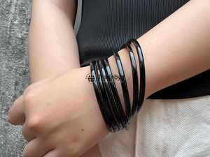 Designer Horn Bangle Natural Handmade <b>Boho</b> Fashion Jewelry Premium Quality Unisex Elegant Everyday Accessory Tradebyd - Product Image 4