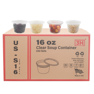 Contenedores Transparentes para Alimentos de 16 oz con Tapas (480 Unidades/Caja), Aptos para Congelador y Microondas, Libres de BPA, Apilables, Herméticos, Organizadores de Restos de Comida - Product Image 6