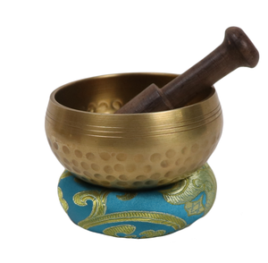 Bol chantant circulaire en laiton martelé à la main d'imitation antique moderne artisanat en métal de qualité pour la méditation de paix traditionnelle - Product Image 2