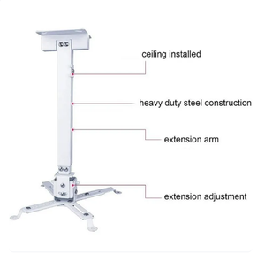 Support de projecteur universel pour projecteur mural, kit de montage mural, rotation, réglable en hauteur, support de <span class=keywords><strong>plafond</strong></span>/mur pour projecteur - Product Image 5