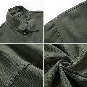 Vente en gros de vestes en jean vert avec logo personnalisé pour hommes veste en jean tendance élégante disponible en bas quantité minimale de commande OEM ODM - Product Image 5