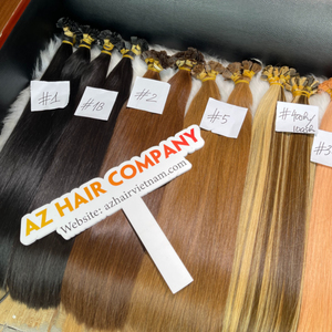 ผมแท้เวียดนามเกรดพรีเมียม คิวติเคิลเรียงเส้นเดียวกัน แบบเรมี่  ปลายแบนเคลือบเคราติน น้ำหนัก 1 กรัม/ปลาย  ขายส่งราคาถูก มีหลายสีให้เลือก - Product Image 5