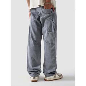 Pantalones de Traje de Mezclilla Gris Claro Carpenter - Product Image 3