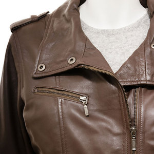 Chaquetas de cuero para mujer a precio bajo, moda para mujer, recién llegado, personalizadas a granel, chaqueta de cuero para mujer - Product Image 4
